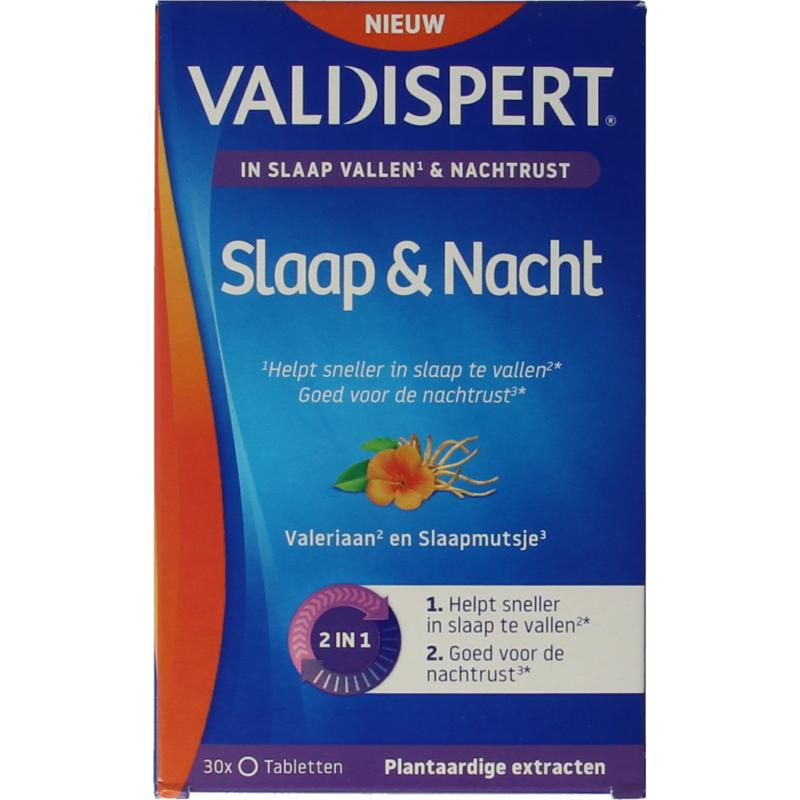 Valdispert Nacht melatonine 5-HTP - 30 Tabletten