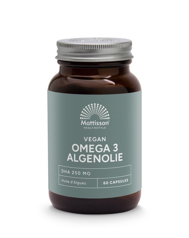 Mattisson HealthStyle Vegan omega-3 algenolie DHA 260mg - 60 Vegetarische capsules