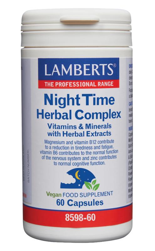 Lamberts Night time kruiden complex - 60 Capsules