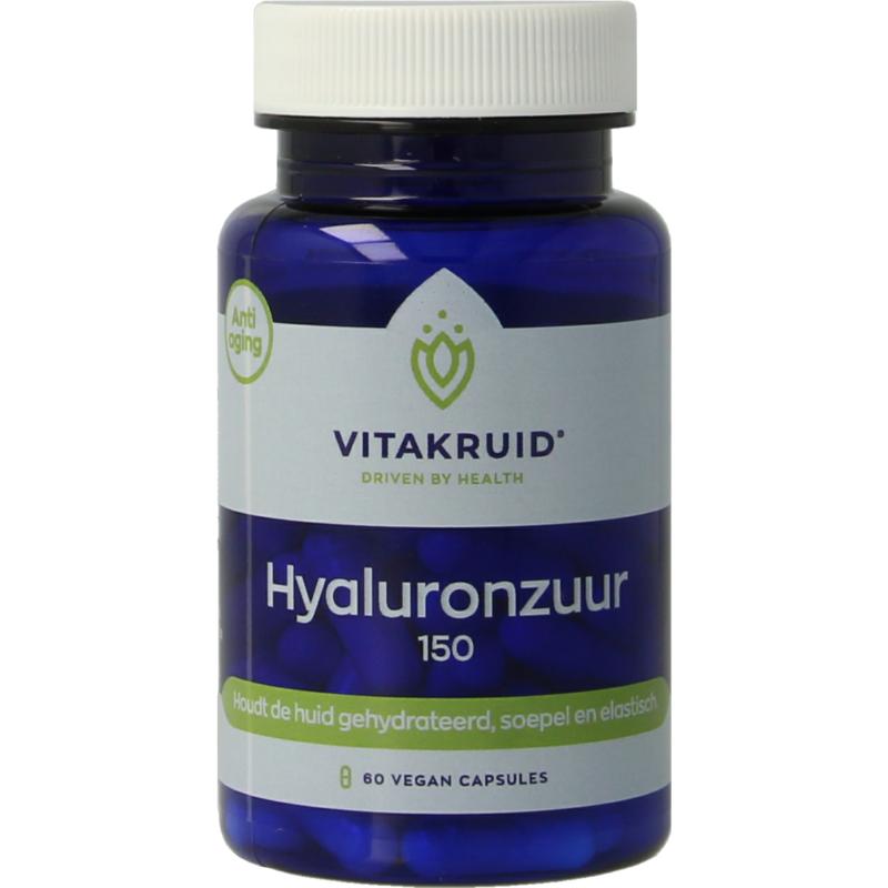 Vitakruid Hyaluronzuur 150 HyaMax met vitamine C Anti-Aging - 60 Vegetarische capsules