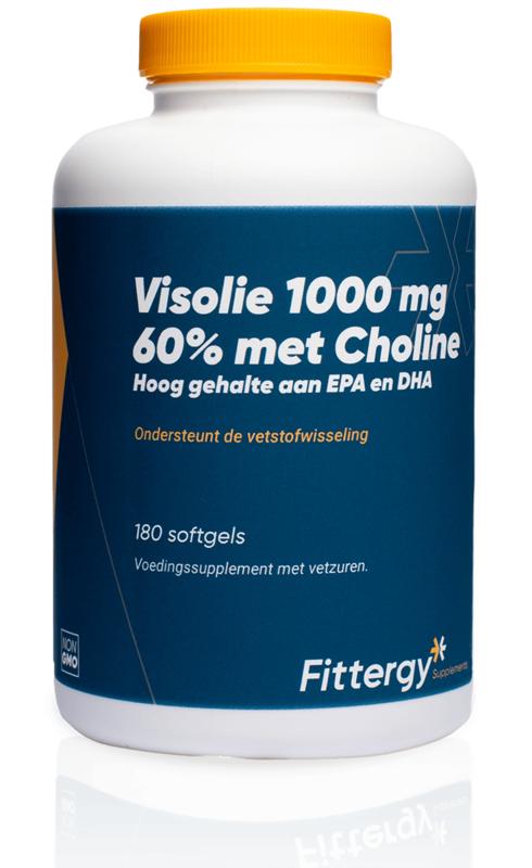 Fittergy Visolie 1000mg 60% met choline - 180 Softgels