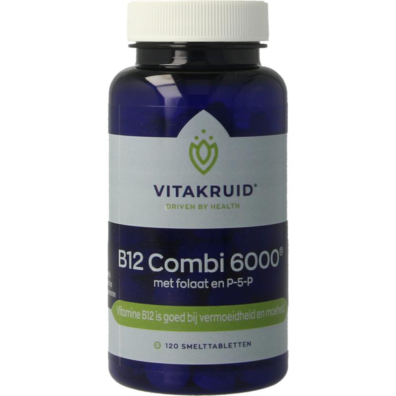 Vitakruid B12 Combi 6.000 met Actief Folaat - 120 Smelttabletten