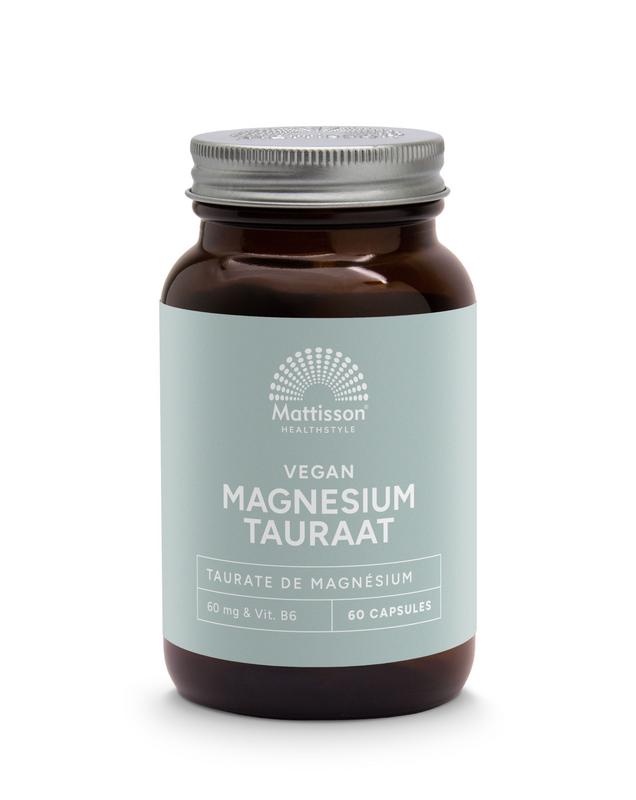 Mattisson HealthStyle Magnesium tauraat met p-5-p - 60 Vegetarische capsules