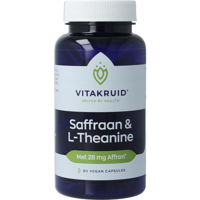 Vitakruid Saffraan 28mg (Affron) & L-Theanine - 90 Vegetarische capsules