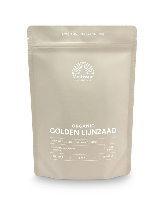 Mattisson HealthStyle Golden lijnzaad omega 3 bio - 500 Gram