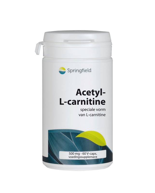 Springfield Nutraceuticals Acetyl-L-Carnitine 500mg - 60 Vegetarische capsules