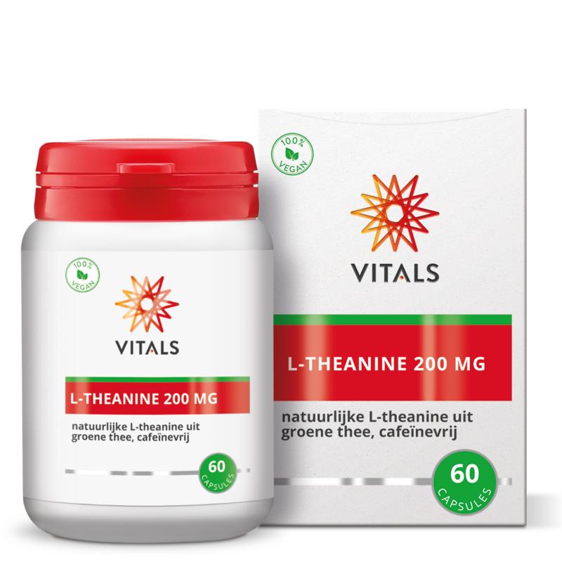 Vitals L-Theanine 200mg - 60 Vegetarische capsules