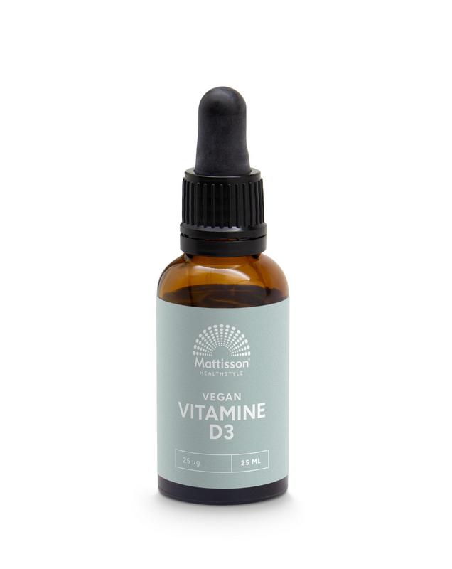 Mattisson HealthStyle Vitamine D3 25mcg vegan druppels - 25 Milliliter