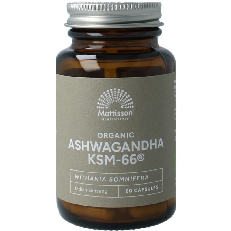 Mattisson HealthStyle Ashwagandha KSM-66 bio - 60 Capsules
