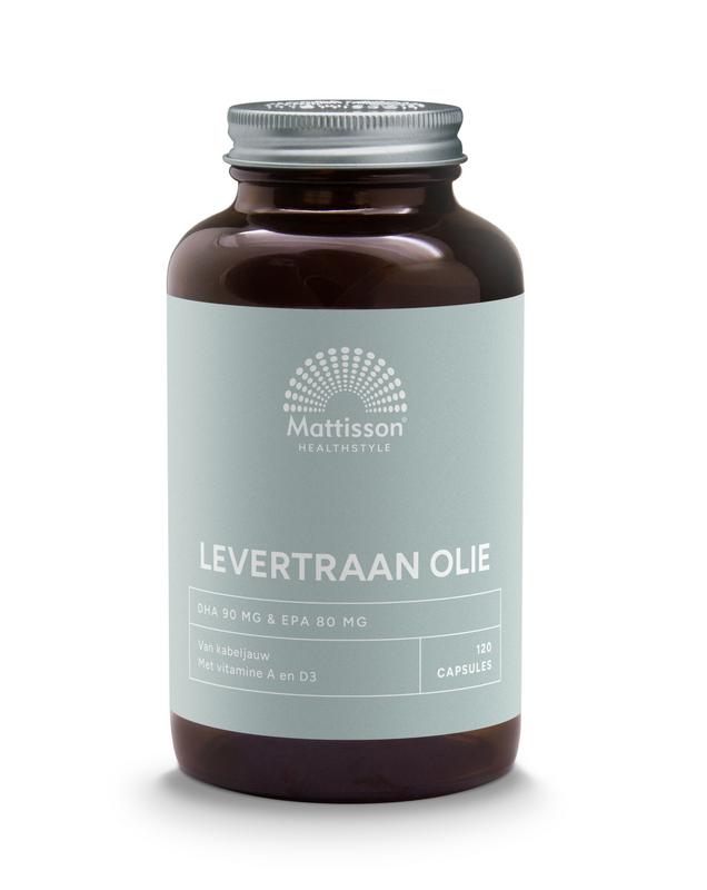 Mattisson HealthStyle Levertraanolie 1000mg met vitamine A/D - 120 Capsules