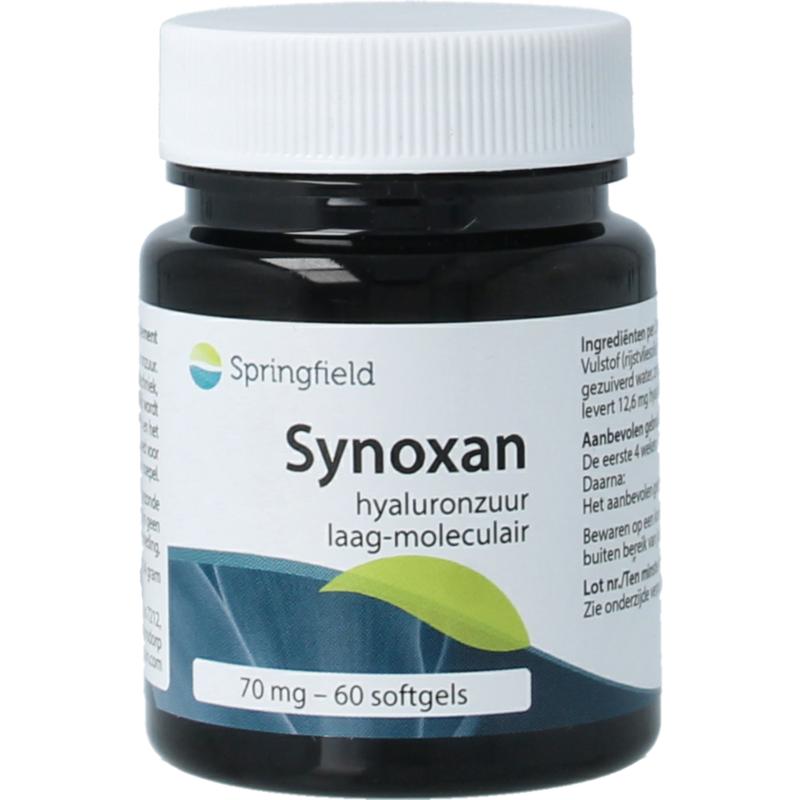 Springfield Nutraceuticals Synoxan hyaluronzuur low-molec 70 mg - 60 Softgels