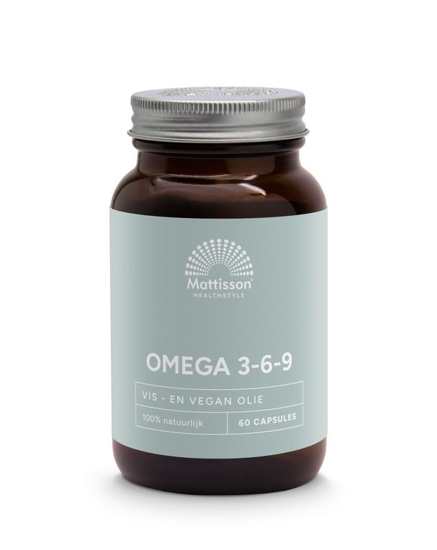 Mattisson HealthStyle Omega 3 6 9 vis teunisbloem lijnzaad - 60 Capsules