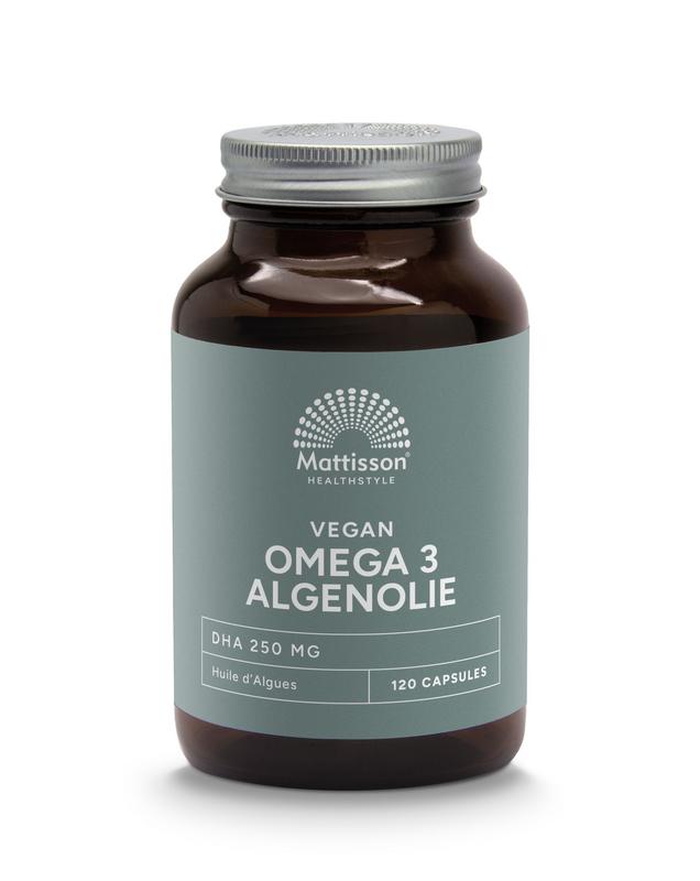 Mattisson HealthStyle Vegan omega-3 algenolie - 120 Vegetarische capsules