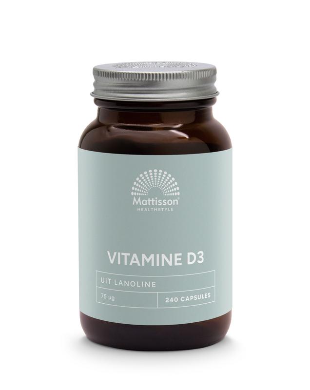 Mattisson HealthStyle Vitamine D3 75mcg 3000IE - 240 Capsules