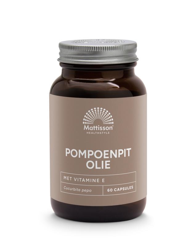 Mattisson HealthStyle Pompoenpitolie met vitamine E 1000mg - 60 Capsules