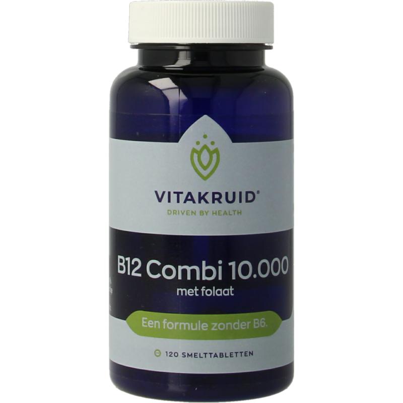 Vitakruid B12 Combi 10.000 met Actief Folaat - 120 Smelttabletten