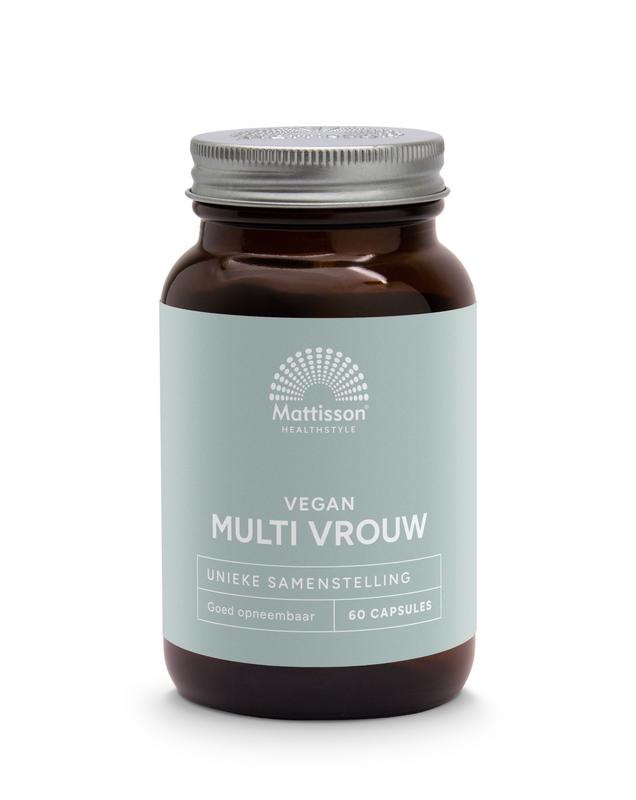 Mattisson HealthStyle Multi vrouw vegan - goed opneembaar - 60 Capsules