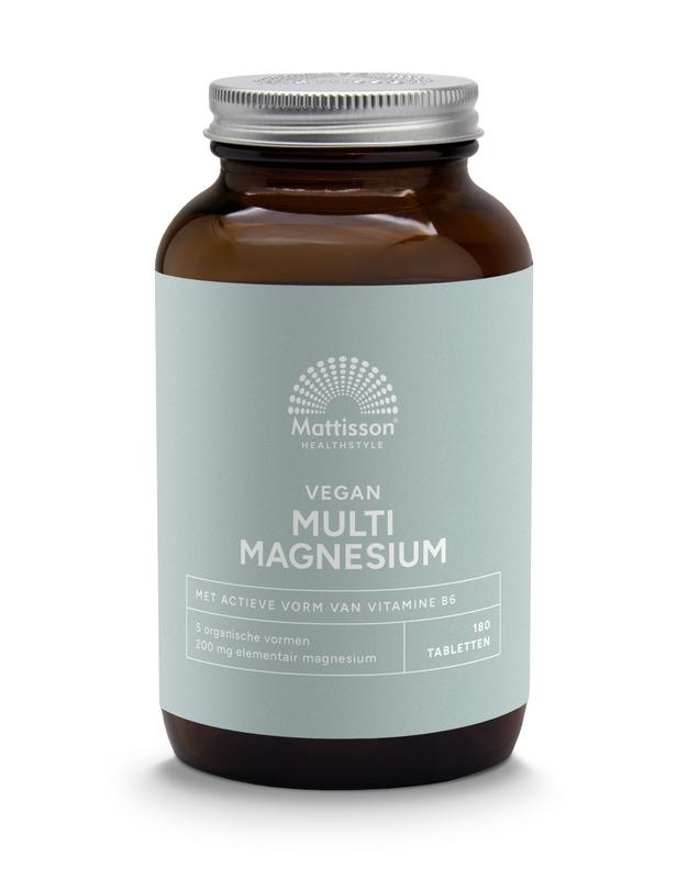 Mattisson HealthStyle Multi magnesium complex 200mg vegan - 180 Tabletten